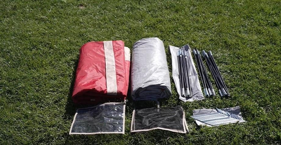 6 Person Dome Tent with Sitting Area 15 ft. x 11 ft. Y412