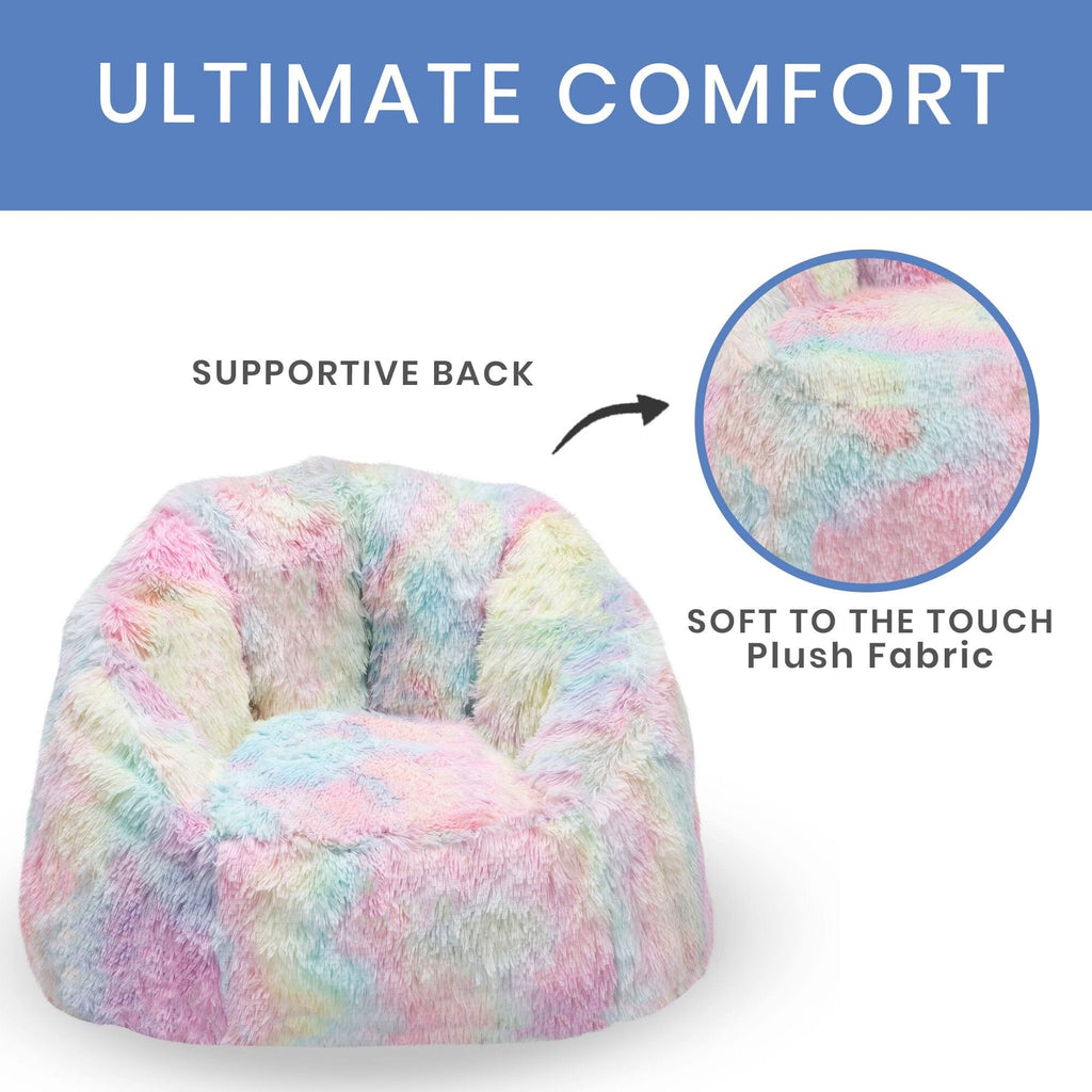 Tie Dye Fluffy Chair D2781