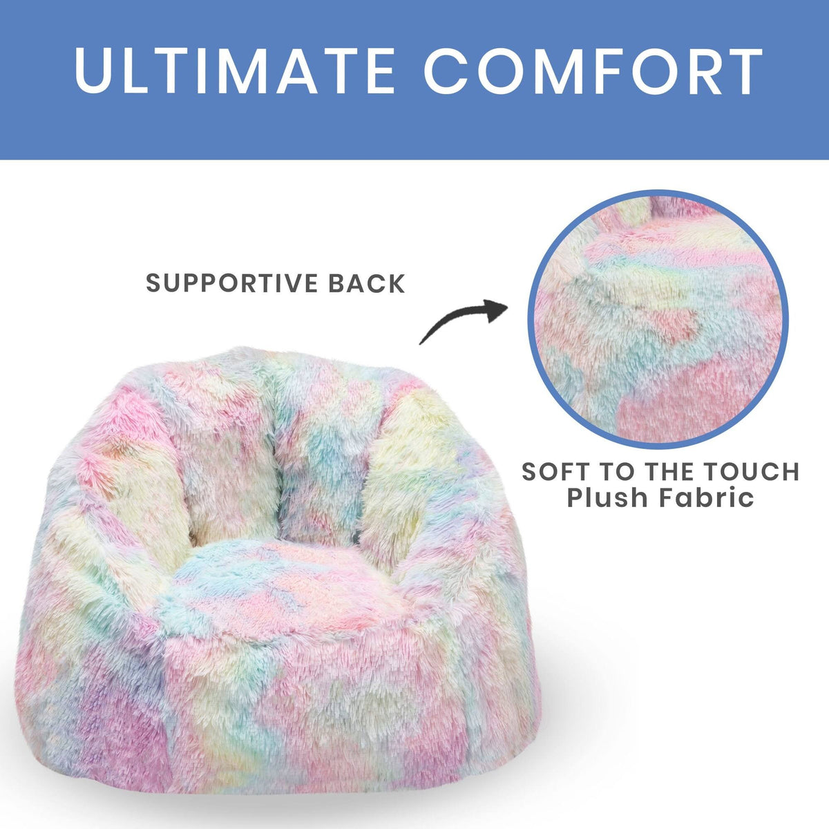 Tie Dye Fluffy Chair D2781