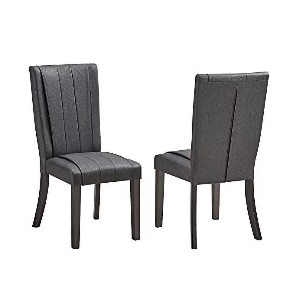 9-Piece Rectangular Pedestal Wood Dining Set V367611