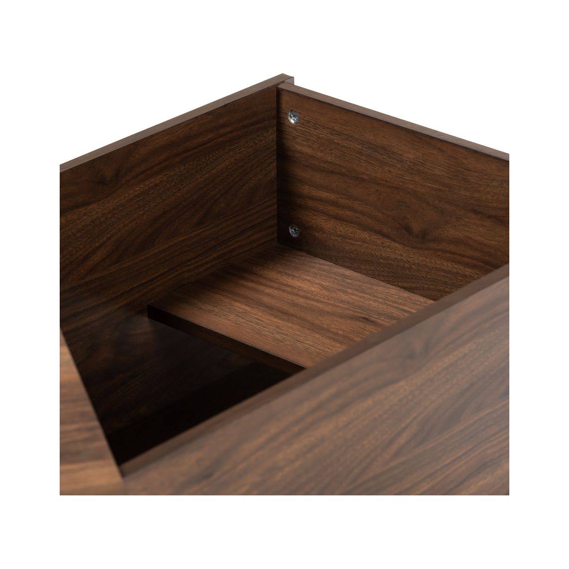 Walnut Brown Finished Cat Litter Box Cover House D8611