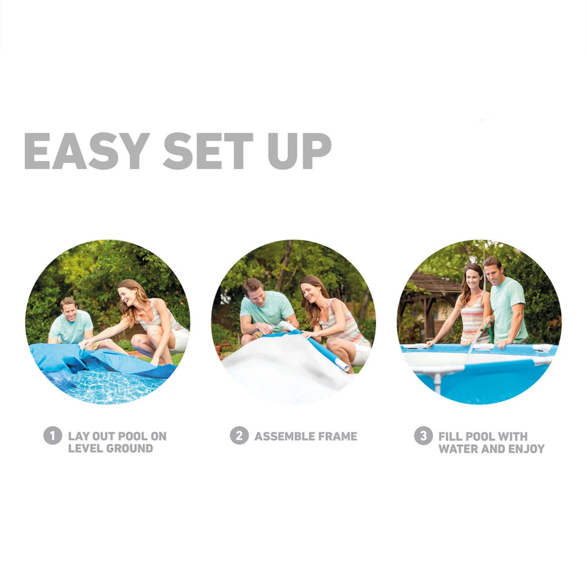 10' x 30 Above Ground Steel Frame Swimming Pool V4856
