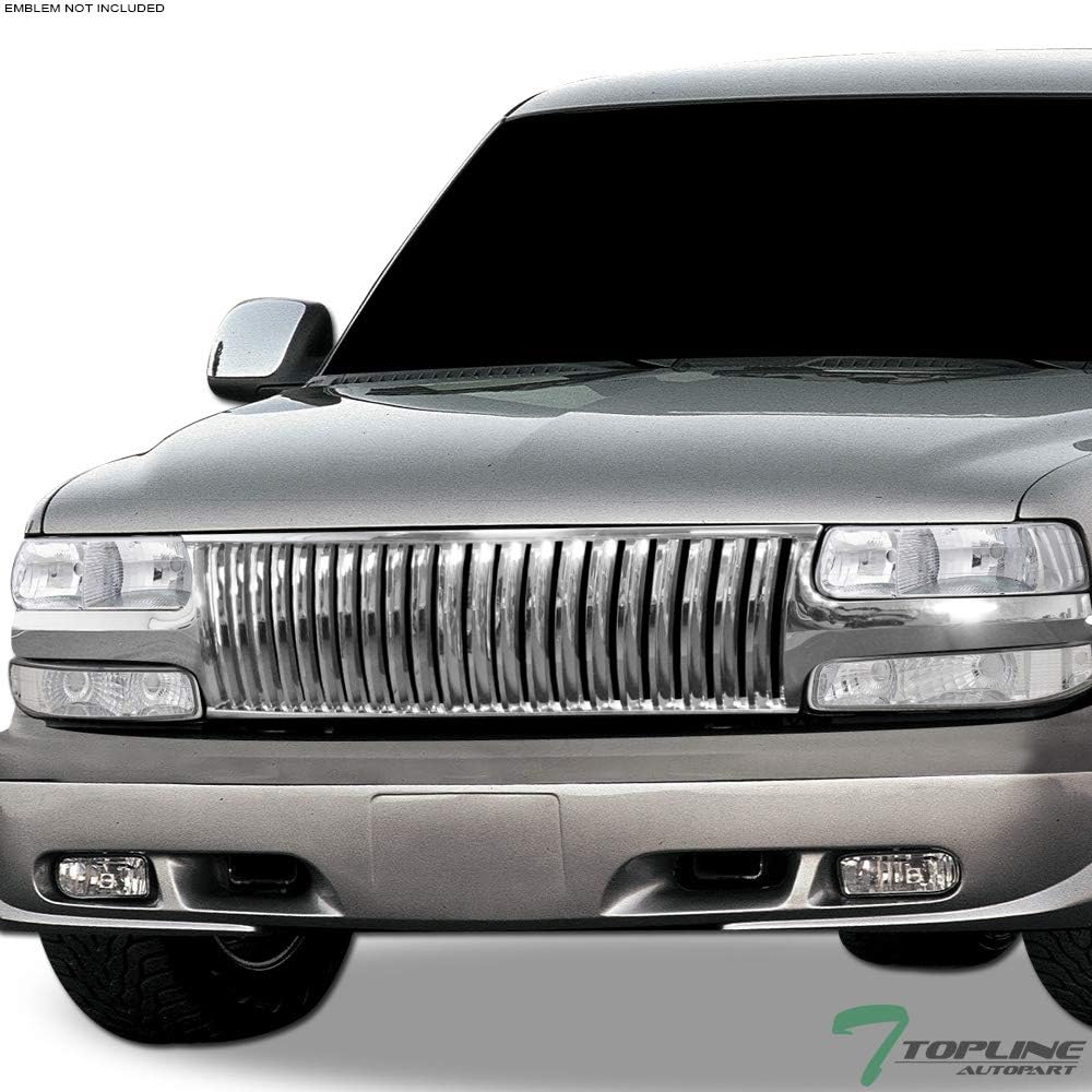 Chrome Front Hood Bumper Grill Grille ABS For Chevy Silverado Tahoe Suburban S704