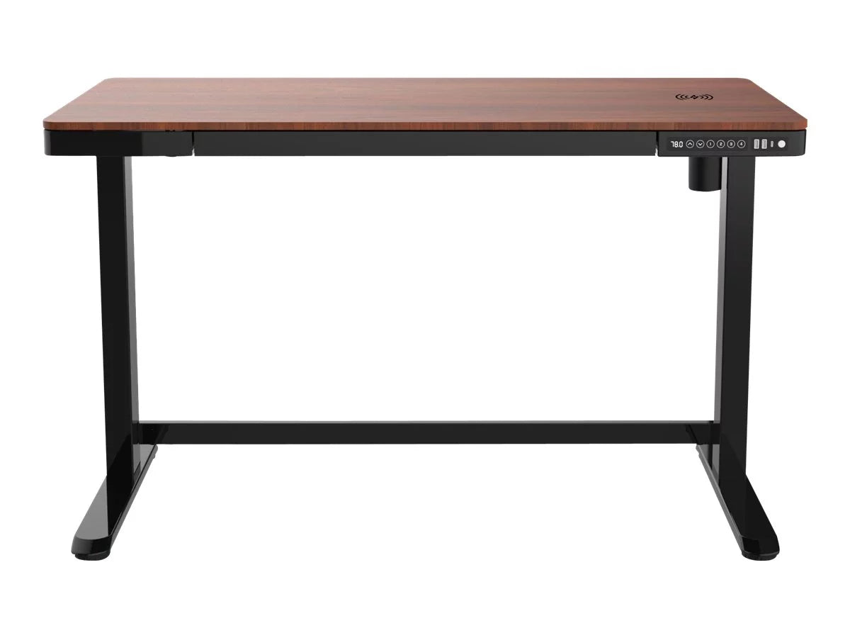 Sit/standing desk electric height adjustment walnut V23552