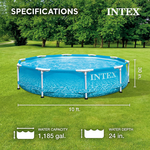 10' x 30 Above Ground Steel Frame Swimming Pool V4856