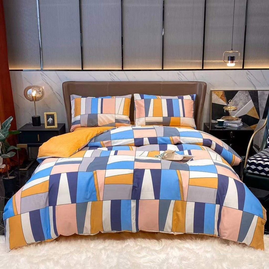 Yellow Floral 3Pcs Queen Comforter Set H735699