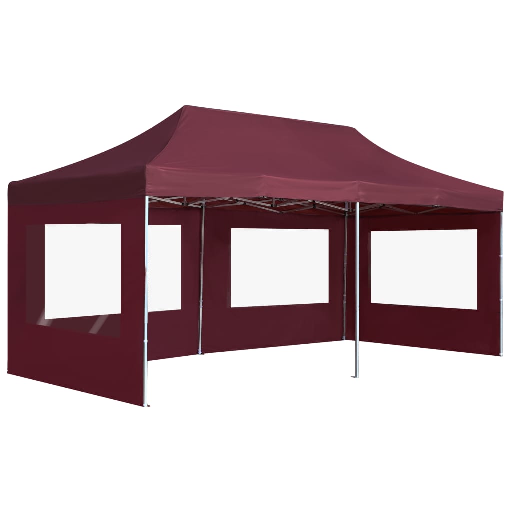Wine Red Aluminum Folding Party Tent with Walls B901814