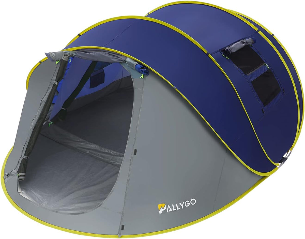 Easy Pop Up Tent 6 Person Double Layer Waterproof Instant Camping Tent J839110