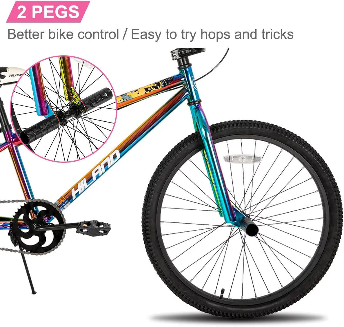 24 & 26 inch BMX Bike with 2 Pegs U72428