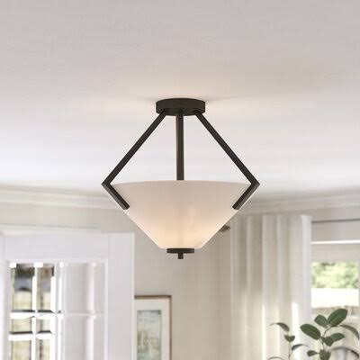 Mahogany Bronze 2-Light Semi Flush Mount B597401