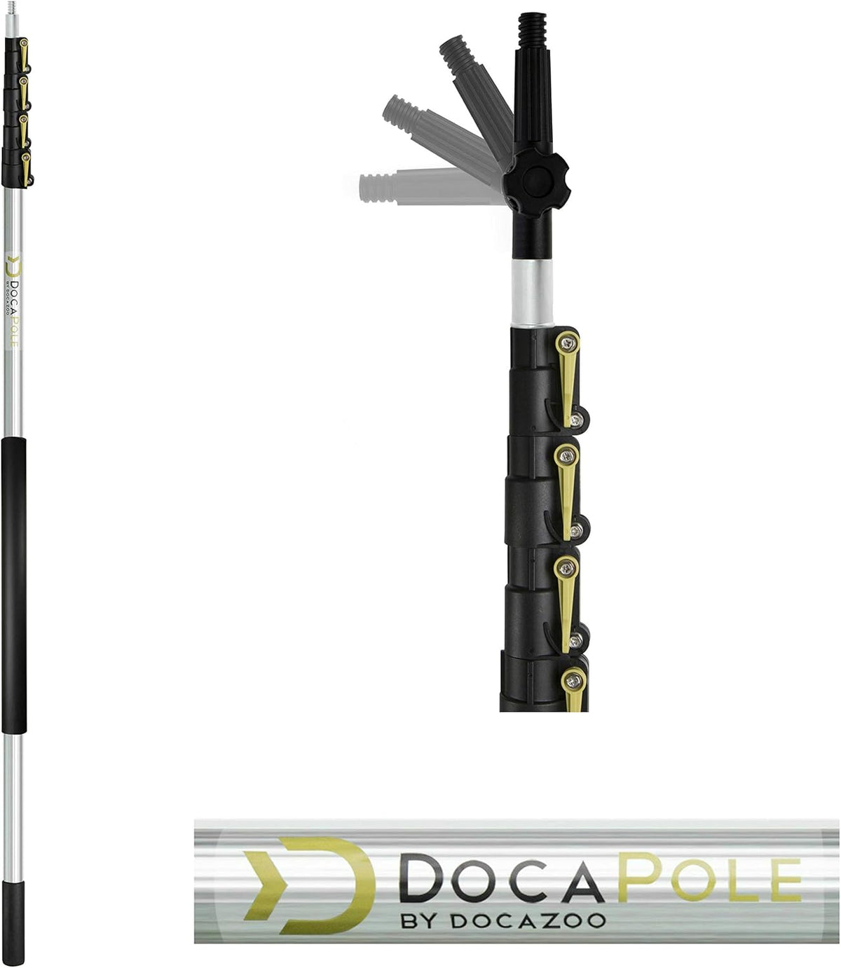 Wall Duster with Telescoping Pole and Chenille Microfiber Cleaning Head A778325