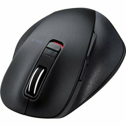 Wireless Mouse Bluetooth 5 Button Blue LED M Size Black R36449