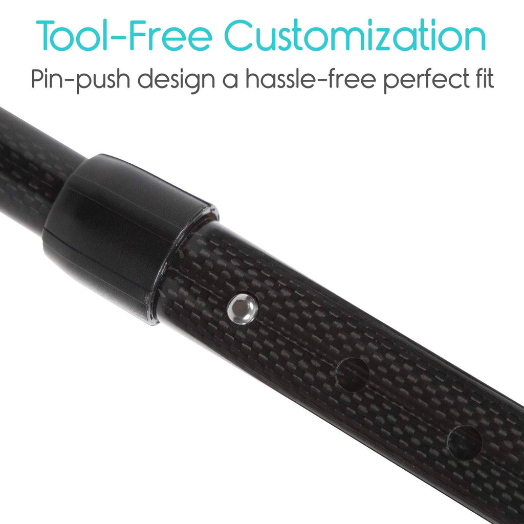 Carbon Fiber Quad Cane Walking Stick C77838