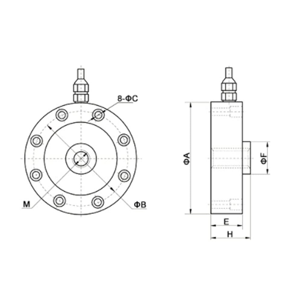 2 ton Low Profile Load Cell IP67 I3747