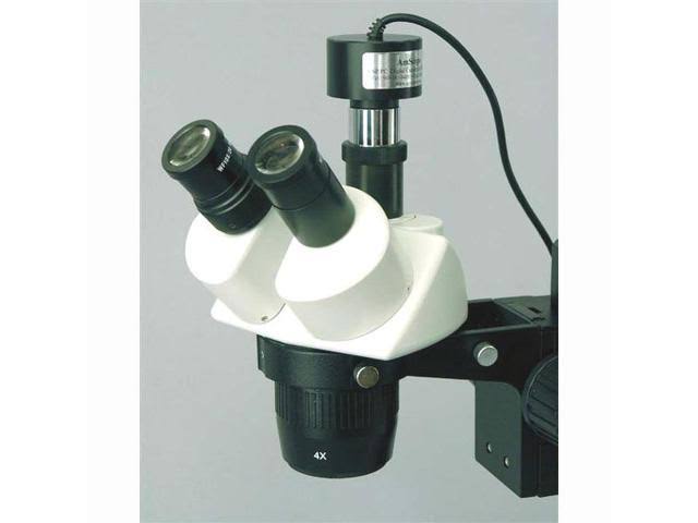 Stereo Microscope on Boom Stand with 1.3MP Digital Camera N898516