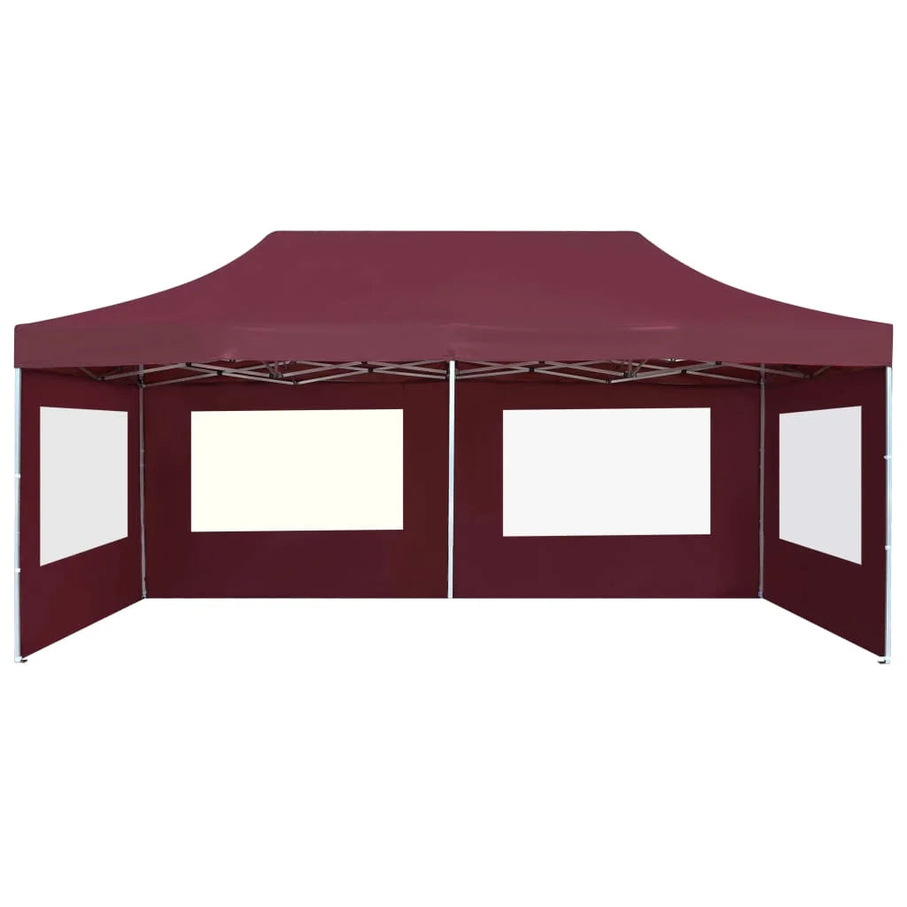 Wine Red Aluminum Folding Party Tent with Walls B901814