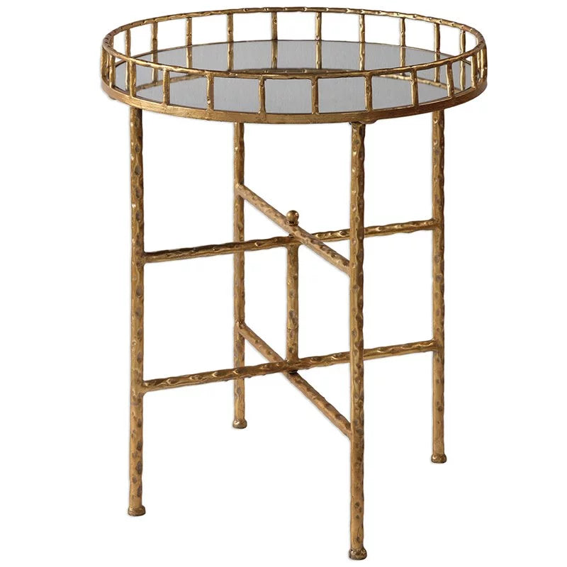 20" Round Mirror Top End Table Set of 2 S917891