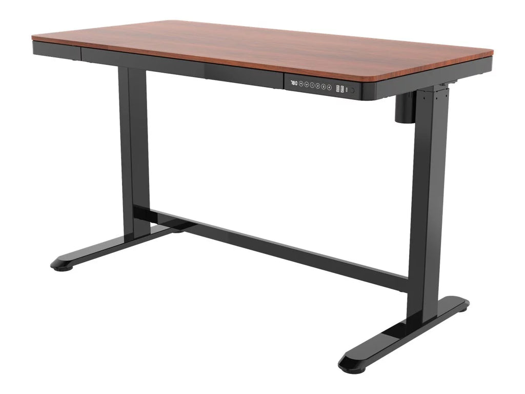 Sit/standing desk electric height adjustment walnut V23552