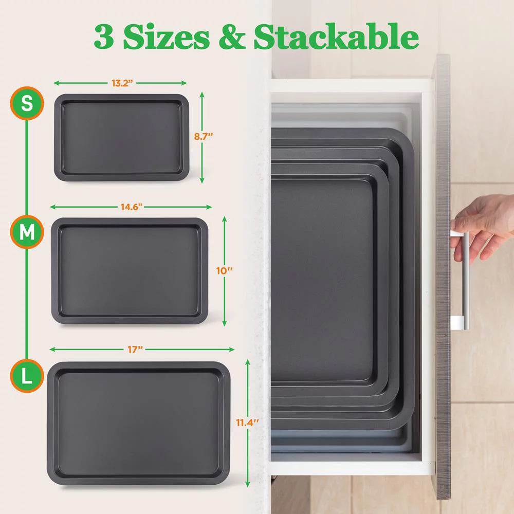3-Pc Non-Stick Baking Trays P15120