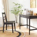 Black Wood & Cane Writing Desk K953