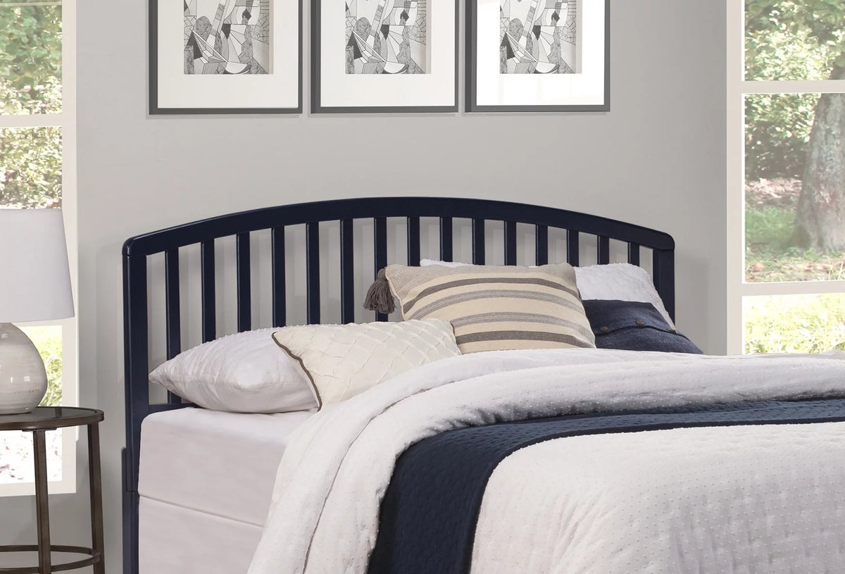 Navy Arched Wood Full/Queen Headboard Z9137