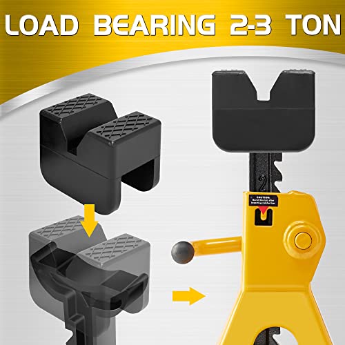 Universal Rubber Jack Stand Pads, 4 Pack J6386