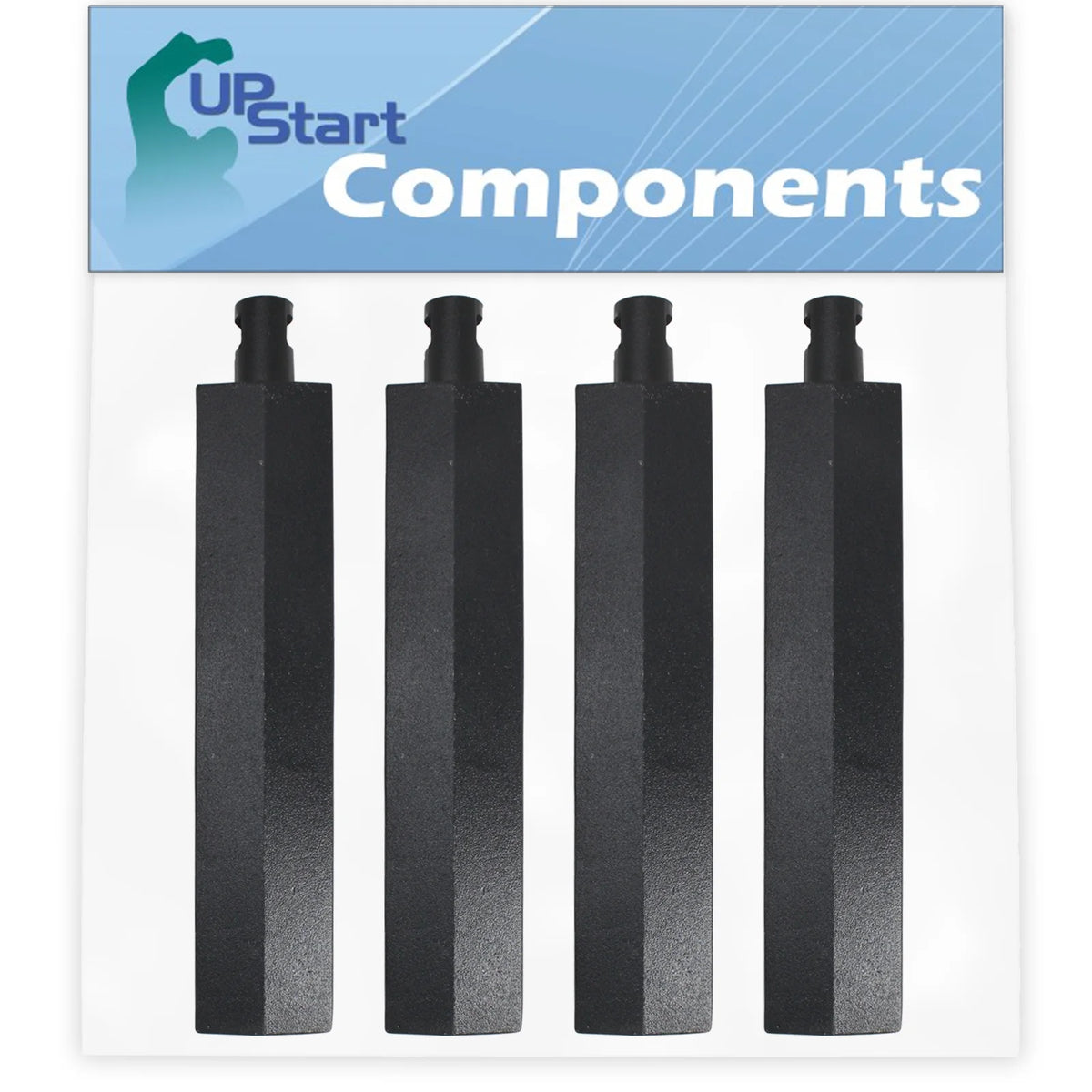 4-Pack BBQ Gas Grill Tube Burner Replacement Parts, Cast Iron Pipe Burners 15 3/4" L9875