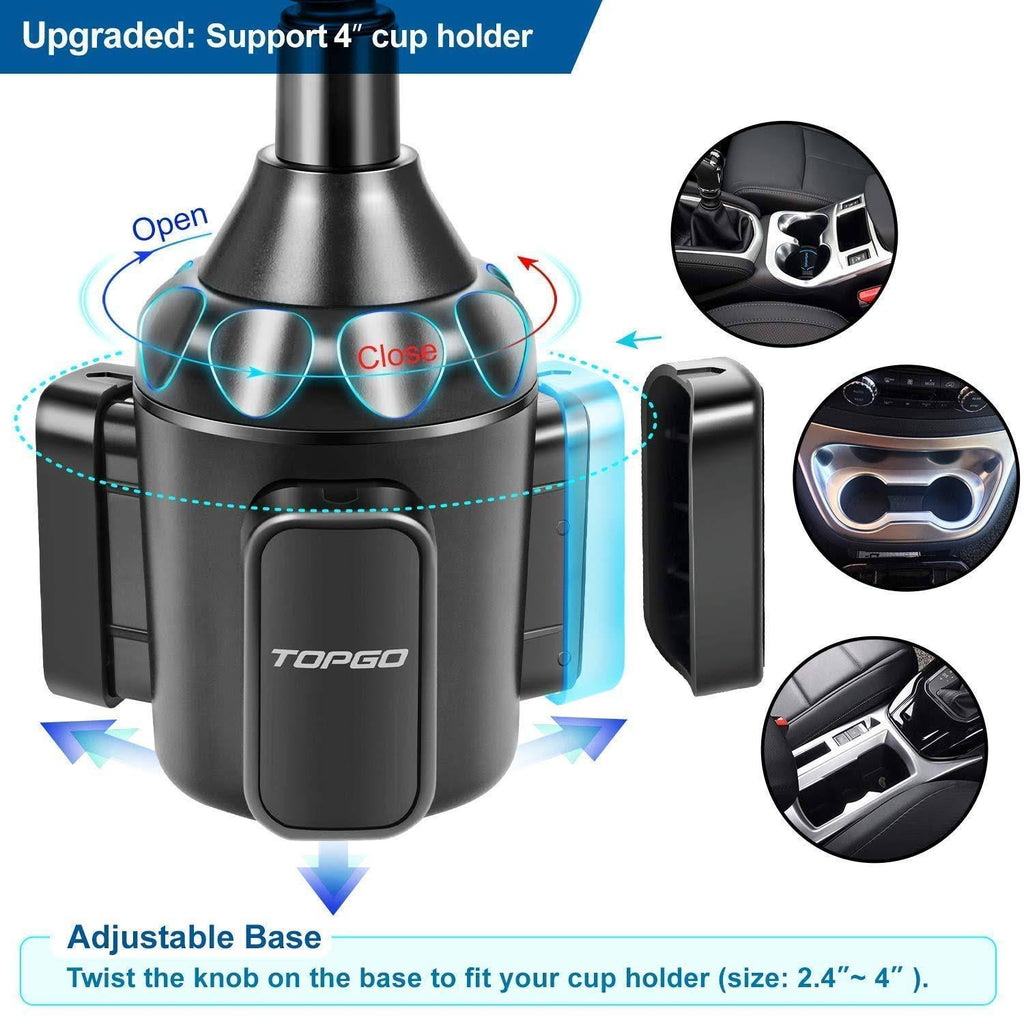 Adjustable Gooseneck Car Cup Holder Phone Mount A2205