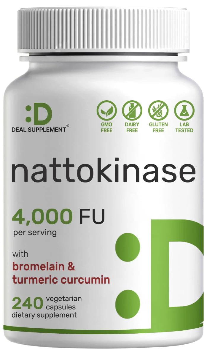 Nattokinase Complex Supplement C 240 Veggie Capsules O715