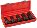 3/4x22 Drive 5 Piece SAE Hex Impact Driver Set Q403