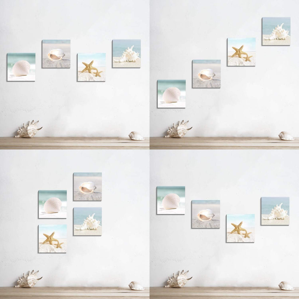 Canvas Wall Art 12W x 12H 4 PCS E5669
