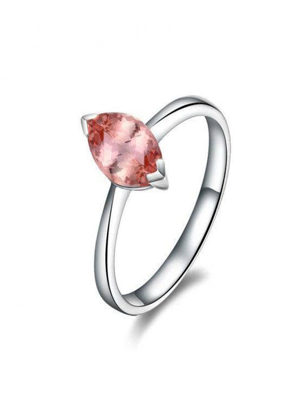 14k White Gold Morganite and Diamond Solitaire Engagement Ring F734486