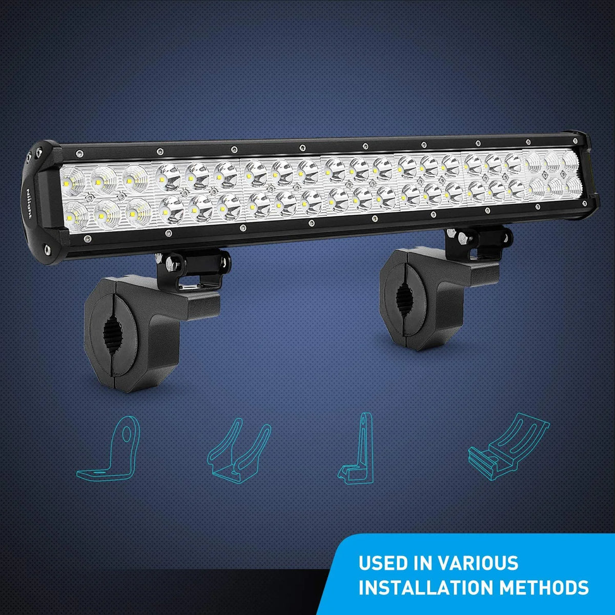 4PCS Mounting Bracket Kit LED Light Bar Tube Clamp Holder W4062