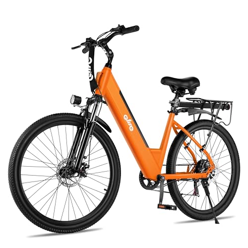 26" Step-Through Electric Bike with Removable Battery V246
