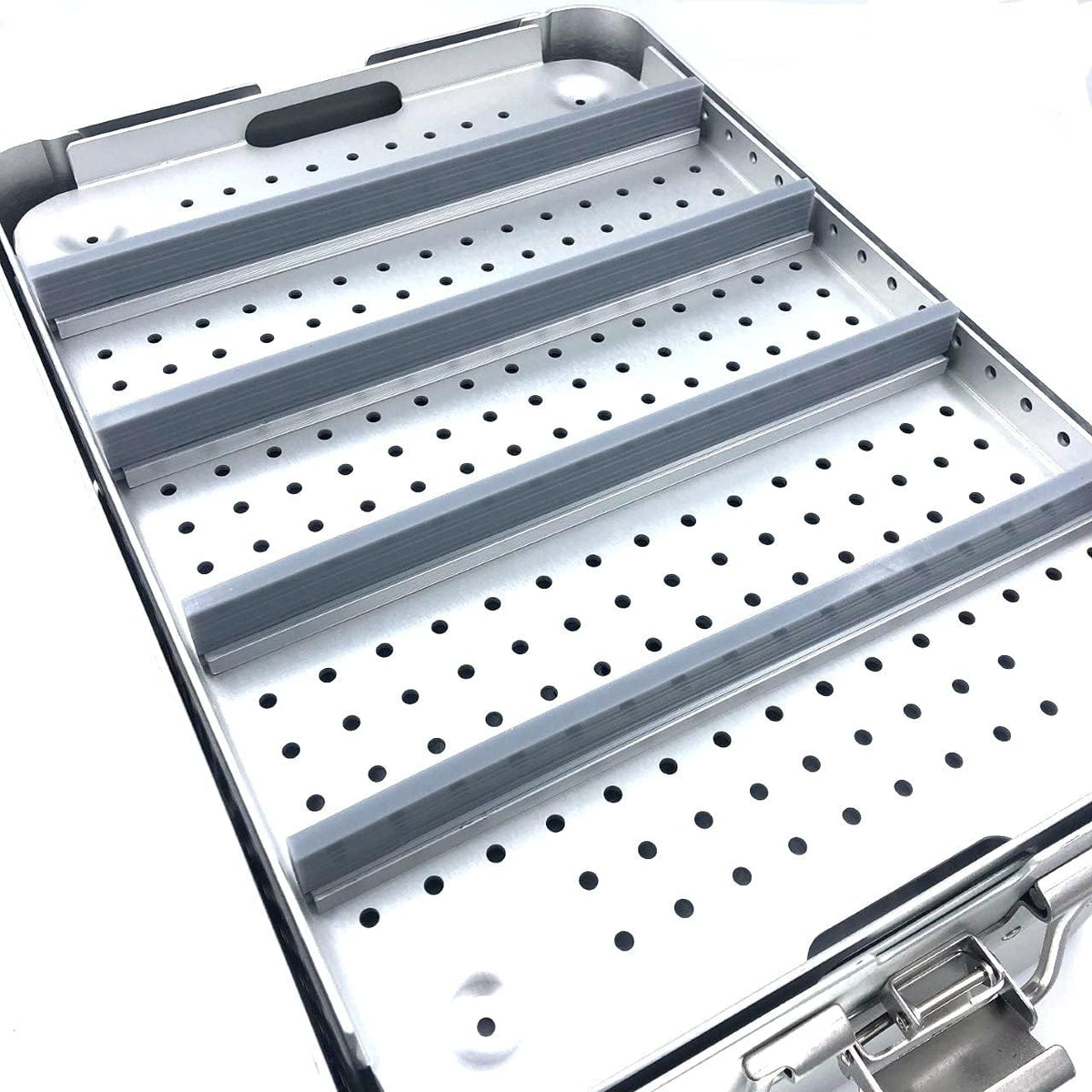 Aluminium Alloy Sterilization Tray Case with 3 Inner Trays D408889