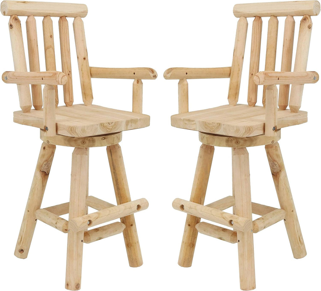 Unfinished Wood Bar Stool H7312