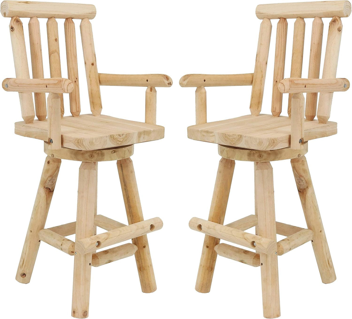 Unfinished Wood Bar Stool H7312