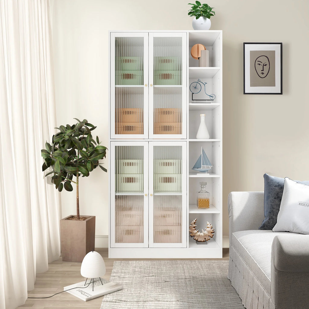 White Kitchen Storage Cabinet L3949