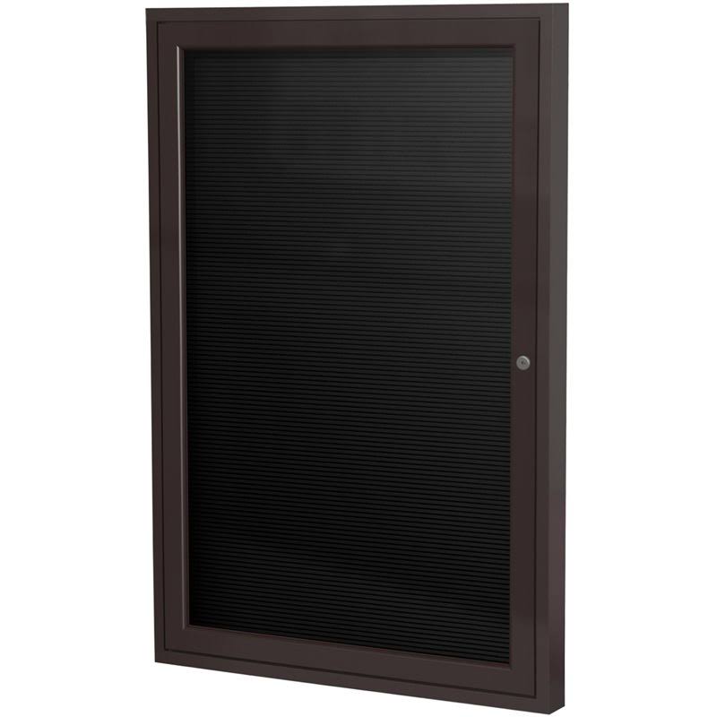 36 in. x 36 in. 1-Door Bronze Aluminum Frame Enclosed Letterboard Q87007