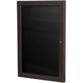 36 in. x 36 in. 1-Door Bronze Aluminum Frame Enclosed Letterboard Q87007