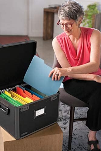 Locking File Storage Chest, Tactical Black, 16.5 x 13.5 x 12 inches D316607