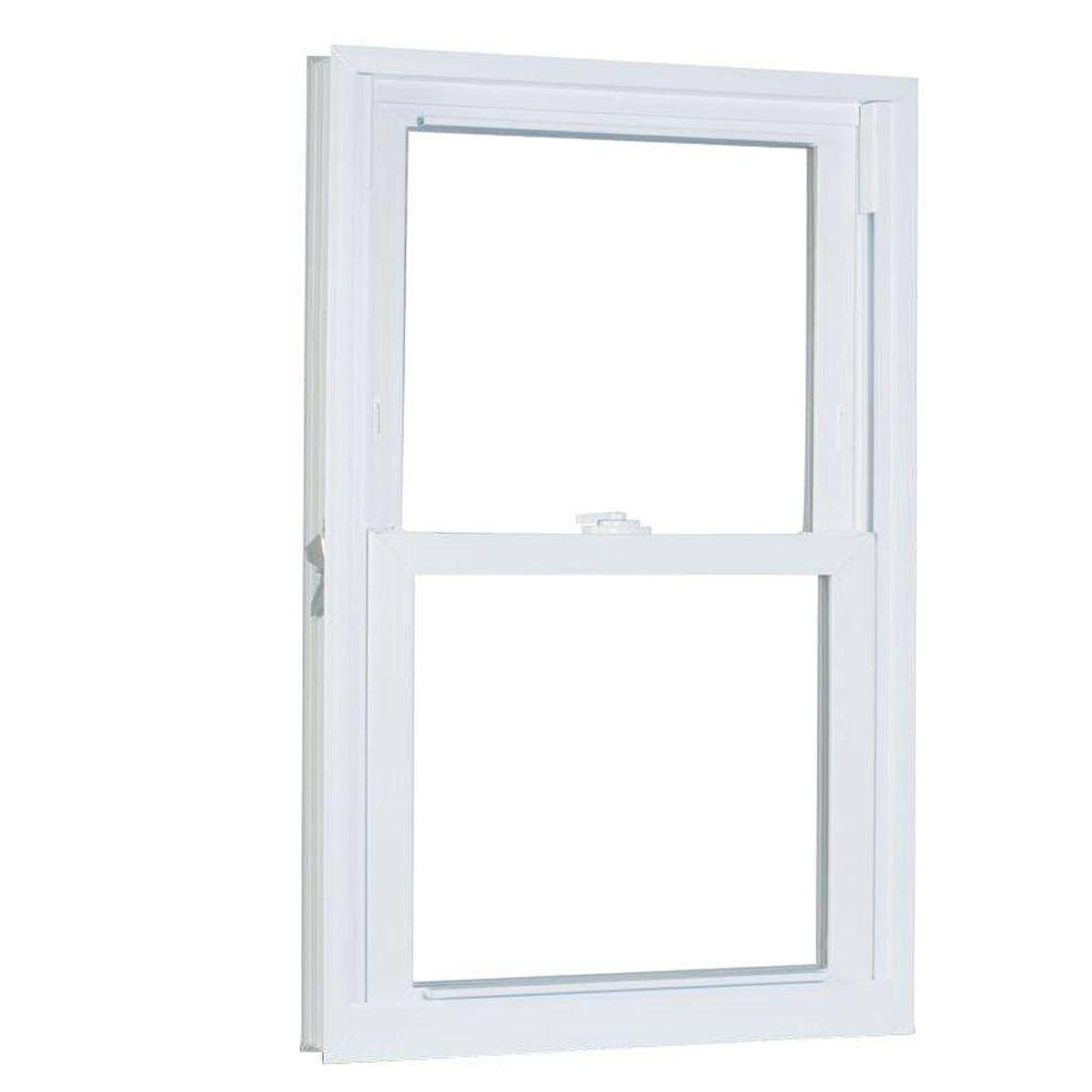 23.75 in. x 61.25 in. White Vinyl Double Hung Window Z552