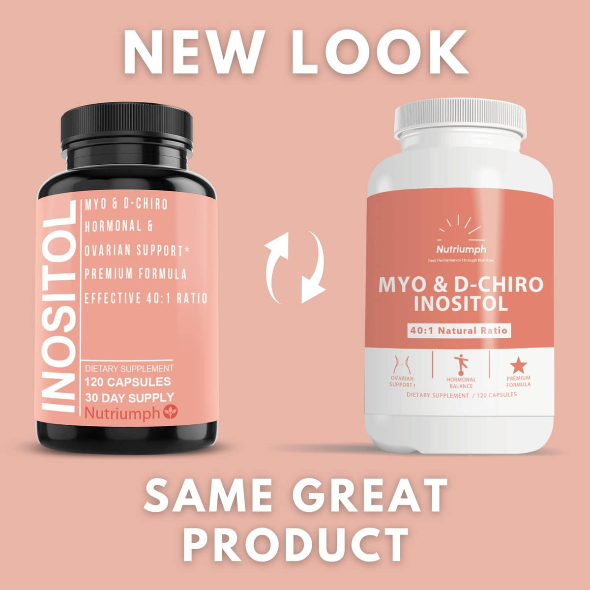 120 Capsules Myo Inositol and D Chiro Inositol Supplement S858