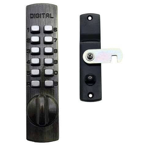 Mechanical Keyless Cabinet Surface Mount Cam Lock - Bright Brass F601524