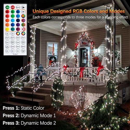 Color Changing Christmas String Lights with Remote Y691893