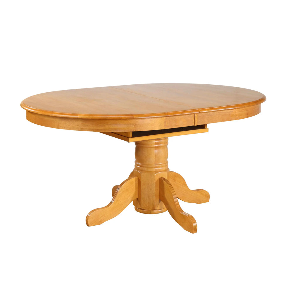 Oak Extendable Wood Dining Table T4219