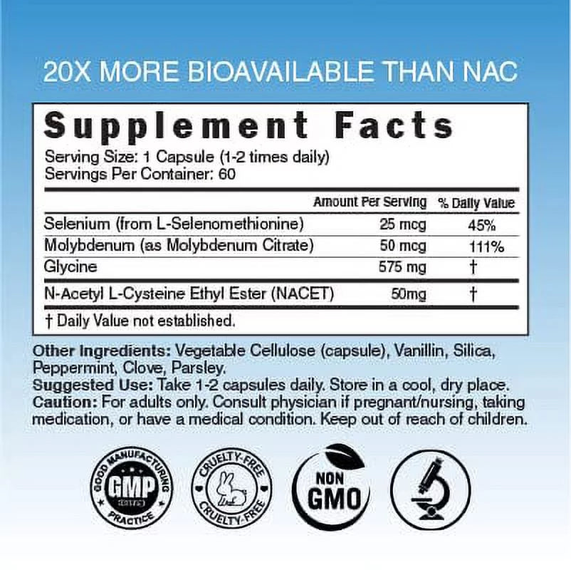 N-Acetyl Cysteine Ethyl Ester 60 Capsules W791773