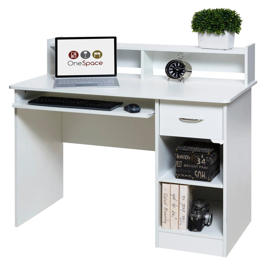 Computer Desk Hutch with Pull-Out Keyboard O555