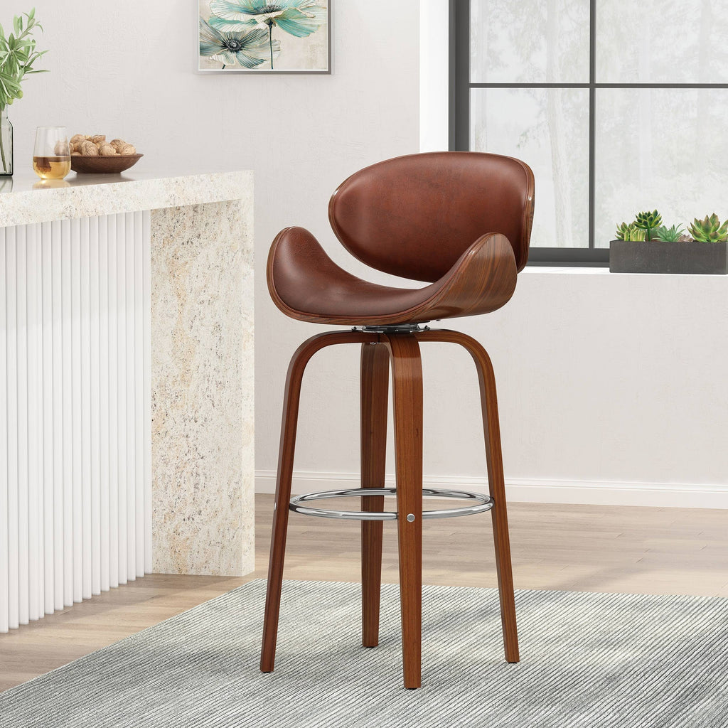 Cognac Brown Barstool U62434