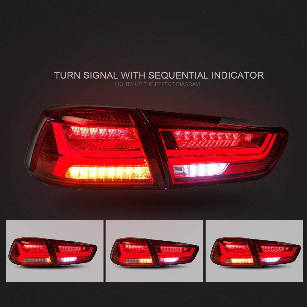 Devil Eye LED Headlights and Tail Lights for Mitsubishi Lancer EVO X 2008-2017 Z846